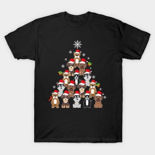 Dog Santa Christmas Tree Xmas Dog Gifts For Dog Lovers T-Shirt